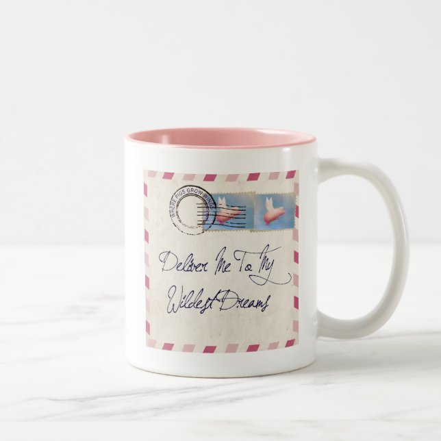 Tasse 2 Couleurs Flying Pig AIrmail (Droit)