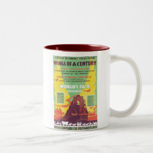 Tasse 2 Couleurs Foire mondiale de Chicago Wings of A Century