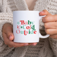 Font moderne Boho Baby Il fait froid dehors Noël