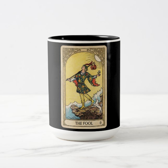 Tasse 2 Couleurs Fool Tarot (Centre)