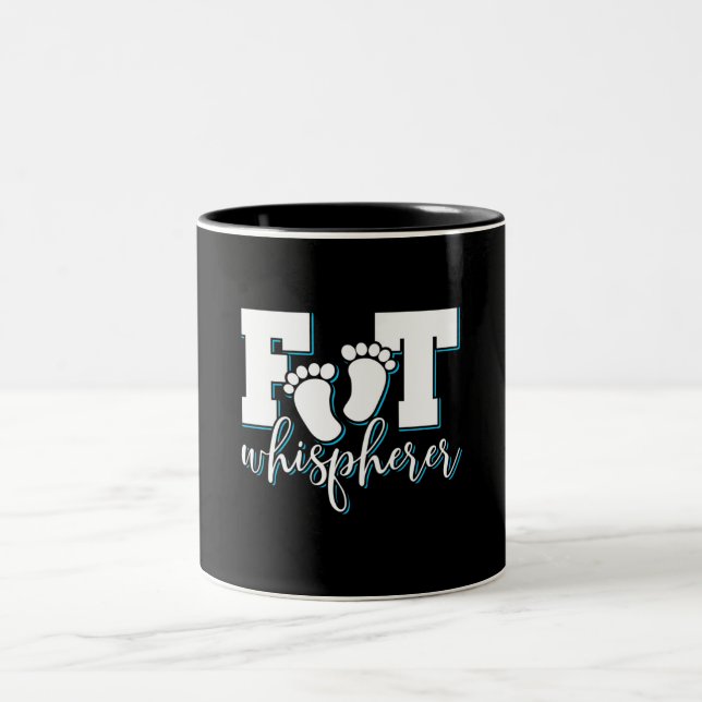 Tasse 2 Couleurs Foot Whisperer - Podiatriatre Podiatriste Foot Doc (Centre)