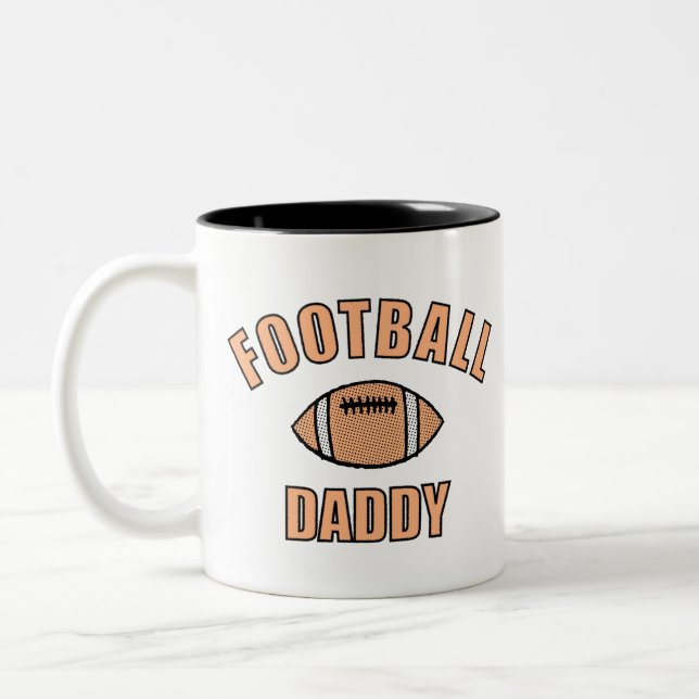 Tasse 2 Couleurs Football Daddy Dessin Et Texte (Gauche)