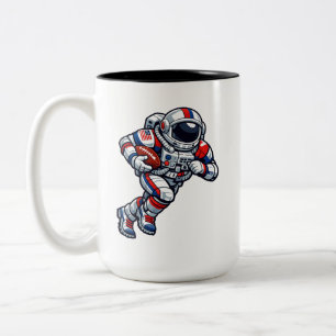Tasse 2 Couleurs Football d'astronaute
