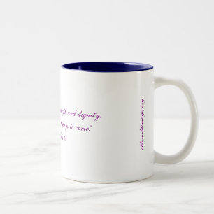 Tasse 2 Couleurs "Force et dignité de la femme" Café/Mug de thé