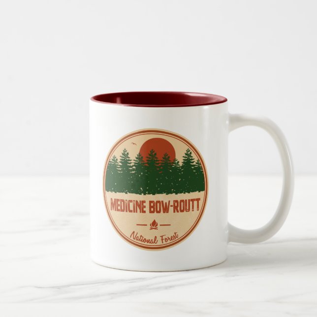 Tasse 2 Couleurs Forêt nationale de Bow-Routt (Droit)