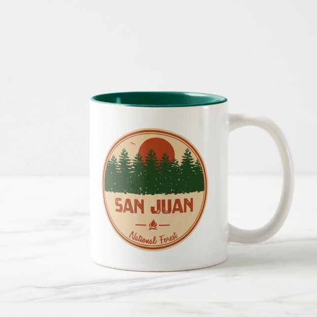 Tasse 2 Couleurs Forêt nationale de San Juan (Droit)