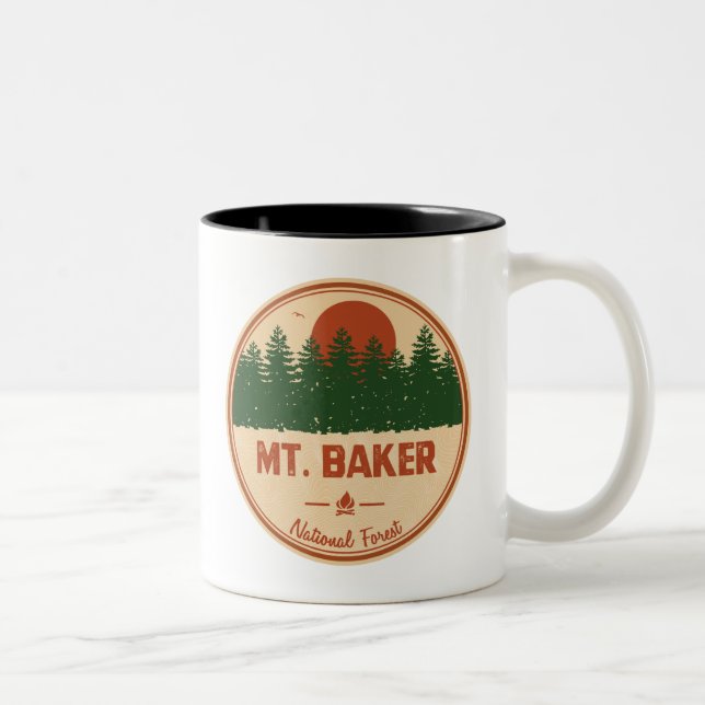 Tasse 2 Couleurs Forêt nationale du Mont-Baker (Droit)