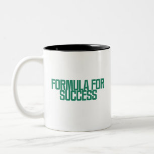Tasse 2 Couleurs Formule de réussite Conception de mentalité analyt