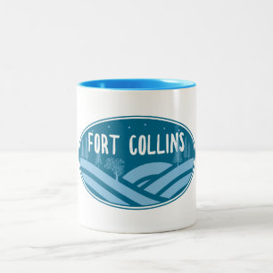 Tasse 2 Couleurs Fort Collins Colorado Extérieur