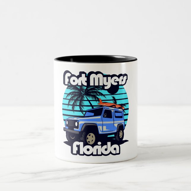 Tasse 2 Couleurs Fort Myers Floride (Centre)