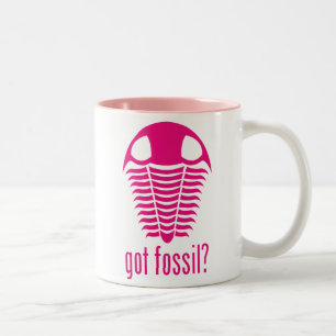 Tasse 2 Couleurs FOSSILE OBTENU ? Trilobite rose