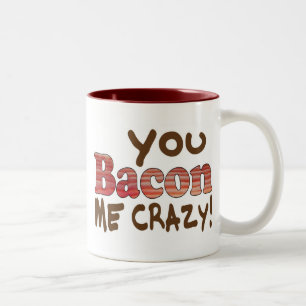 Tasse 2 Couleurs Fou de Bacon