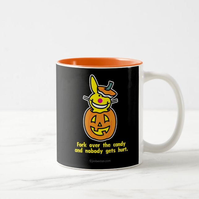 Tasse 2 Couleurs Fourchette au-dessus de la sucrerie (Droit)