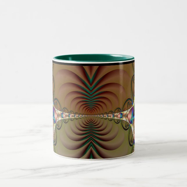 Tasse 2 Couleurs Fractal (Centre)