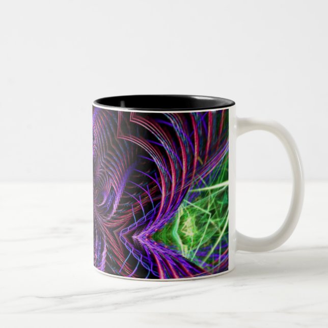 Tasse 2 Couleurs fractalartcards098 (Droit)