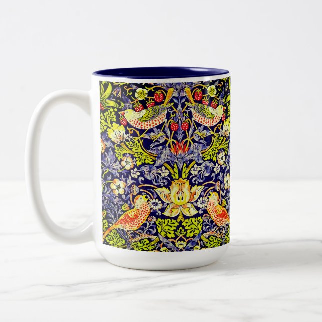Tasse 2 Couleurs Fraise Thief Oiseaux William Morris (Gauche)
