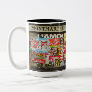 Tasse 2 Couleurs France Paris Cityscape Montmartre Fleurs