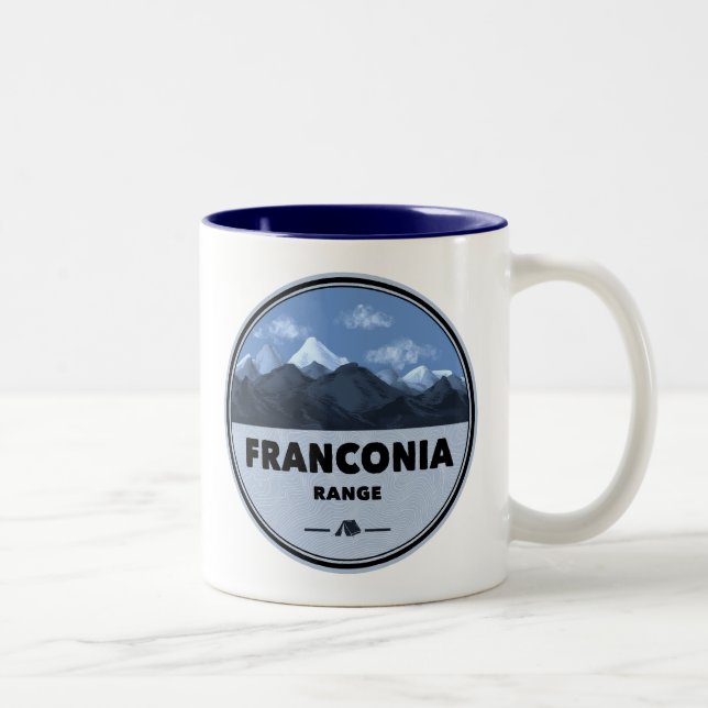 Tasse 2 Couleurs Franconia Range camping dans le New Hampshire (Droit)