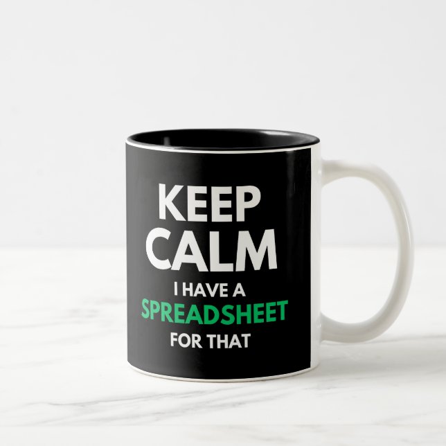 Tasse 2 Couleurs Freak in the Sheets - Drôle Acoountant Co-Tone (Droit)