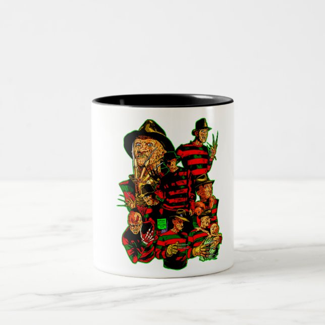 Tasse 2 Couleurs Freddy Movie Horreur (Centre)