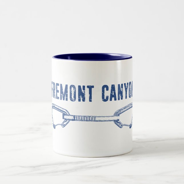 Tasse 2 Couleurs Fremont Canyon Wyoming Rock Escalade Quickdraw (Centre)