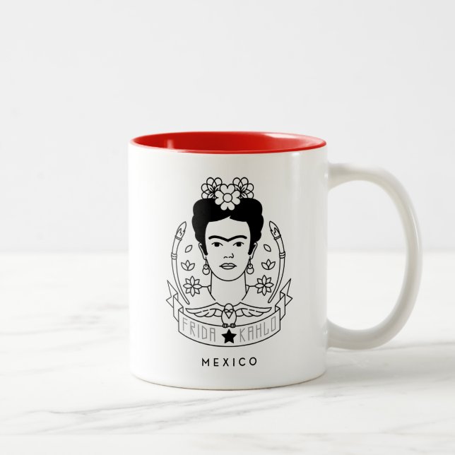 Tasse 2 Couleurs Frida Kahlo | Heroína (Droit)