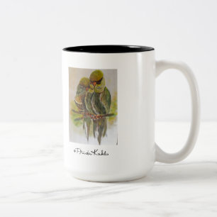 Tasse 2 Couleurs Frida Kahlo Oiseaux peints