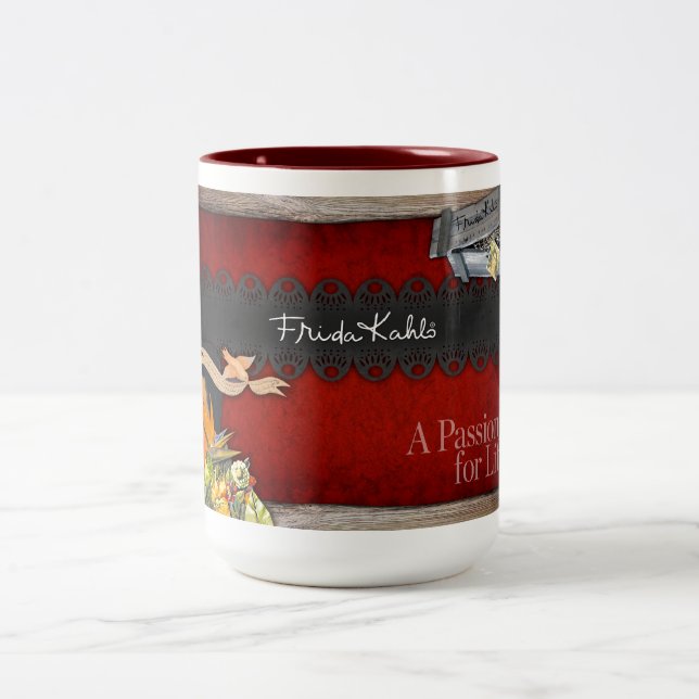 Tasse 2 Couleurs Frida Kahlo - Passion pour la vie (Centre)