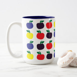 Tasse 2 Couleurs Fruits de pommes colorés