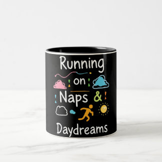 Tasse 2 Couleurs Fueled By Naps, Powered By Dreams - Cozy Aesthetic