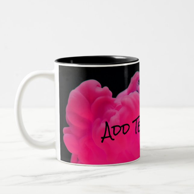 Tasse 2 Couleurs Fumée numérique rose et violet (Gauche)