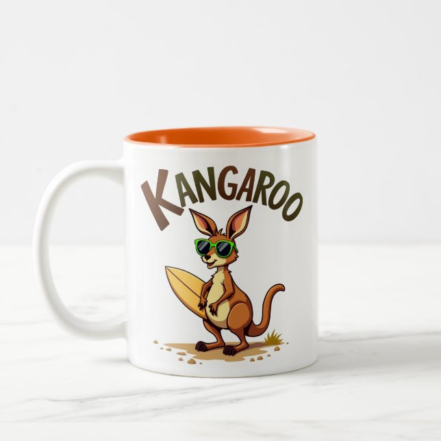 Tasse 2 Couleurs Fun Kangaroo (Gauche)