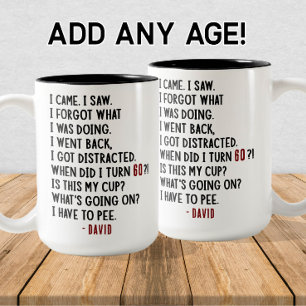 Tasse 2 Couleurs Funny 60e anniversaire Hilarious Vieux âge Plaisan