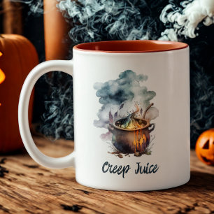 Tasse 2 Couleurs Funny Aquarelle sorcières Déplaisant Cauldron Hall