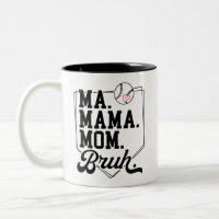 Funny Baseball Maman Bruh avec nom et numéro d'équ