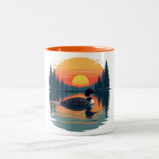 Tasse 2 Couleurs Funny Common Loon – Minnesota Bird Watcher