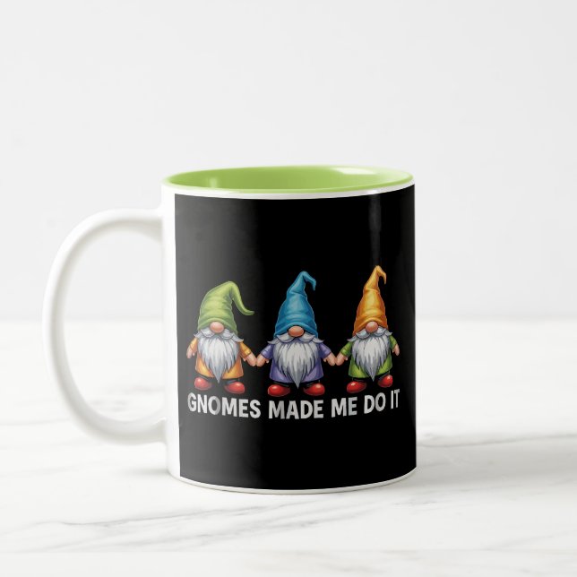 Tasse 2 Couleurs Funny Garden Gnomes (Gauche)