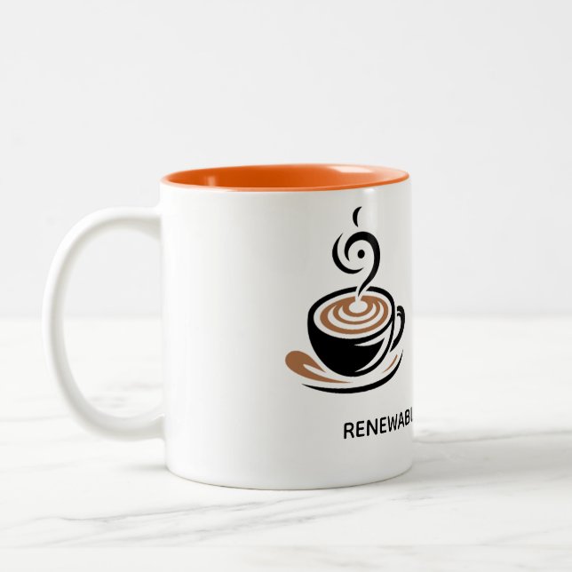 Tasse 2 Couleurs Funny gift Renewable Energy expert (Gauche)