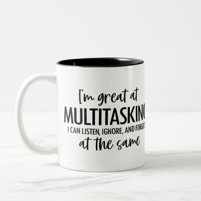 TASSE 2 COULEURS FUNNY - JE SUIS GRAND À MULTITASKI (Gauche)