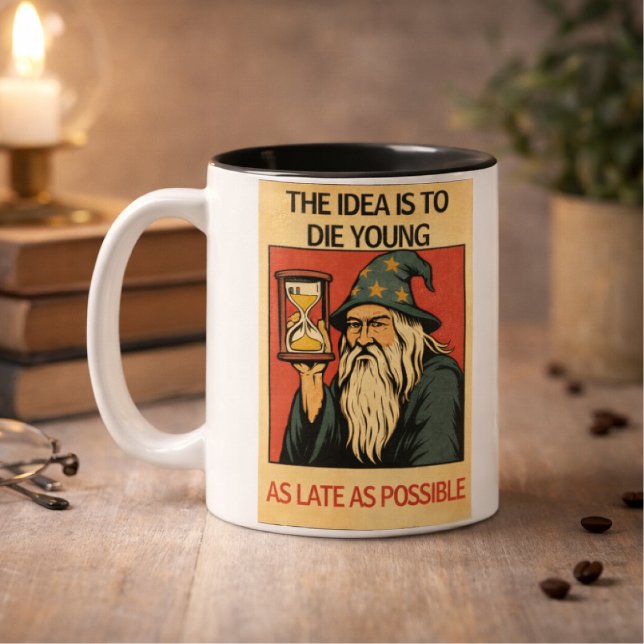 Tasse 2 Couleurs Funny Wizard Quote (Créateur téléchargé)