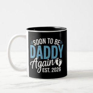 Tasse 2 Couleurs Futur papa à nouveau prévu 2026 Annonce bébé papa