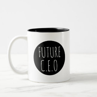 Tasse 2 Couleurs Futur PDG // Célébration de la profession