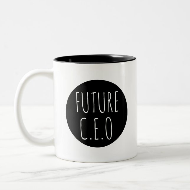Tasse 2 Couleurs Futur PDG // Célébration de la profession (Gauche)