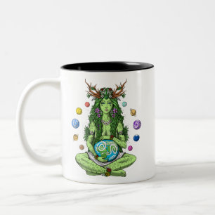 Tasse 2 Couleurs Gaia Mère Déesse Terre
