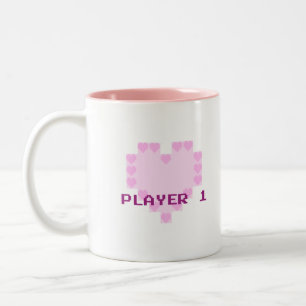Tasse 2 Couleurs Gamers dans l'amour - joueur 1