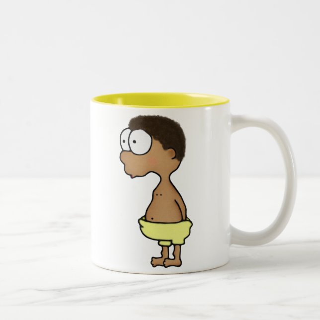 Tasse 2 Couleurs Garçon de couche-culotte (Droit)
