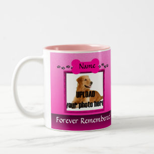 Tasse 2 Couleurs Garde-mémoire de chien rose