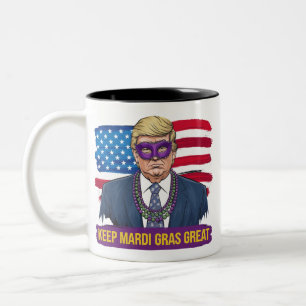 Tasse 2 Couleurs Garder Mardi Gras Grand Amusant Trump Mardi Gras 2