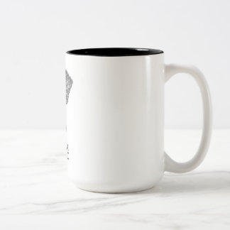 Tasse 2 Couleurs Gardez l'artiste calme de mosaïque