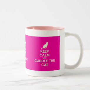 Tasse 2 Couleurs Gardez le calme et caressez le chat